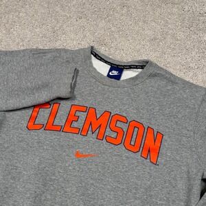 Nike Clemson Tigers Men's Gray Crewneck Sweatshirt Medium